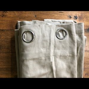 Oatmeal West Elm curtain panels